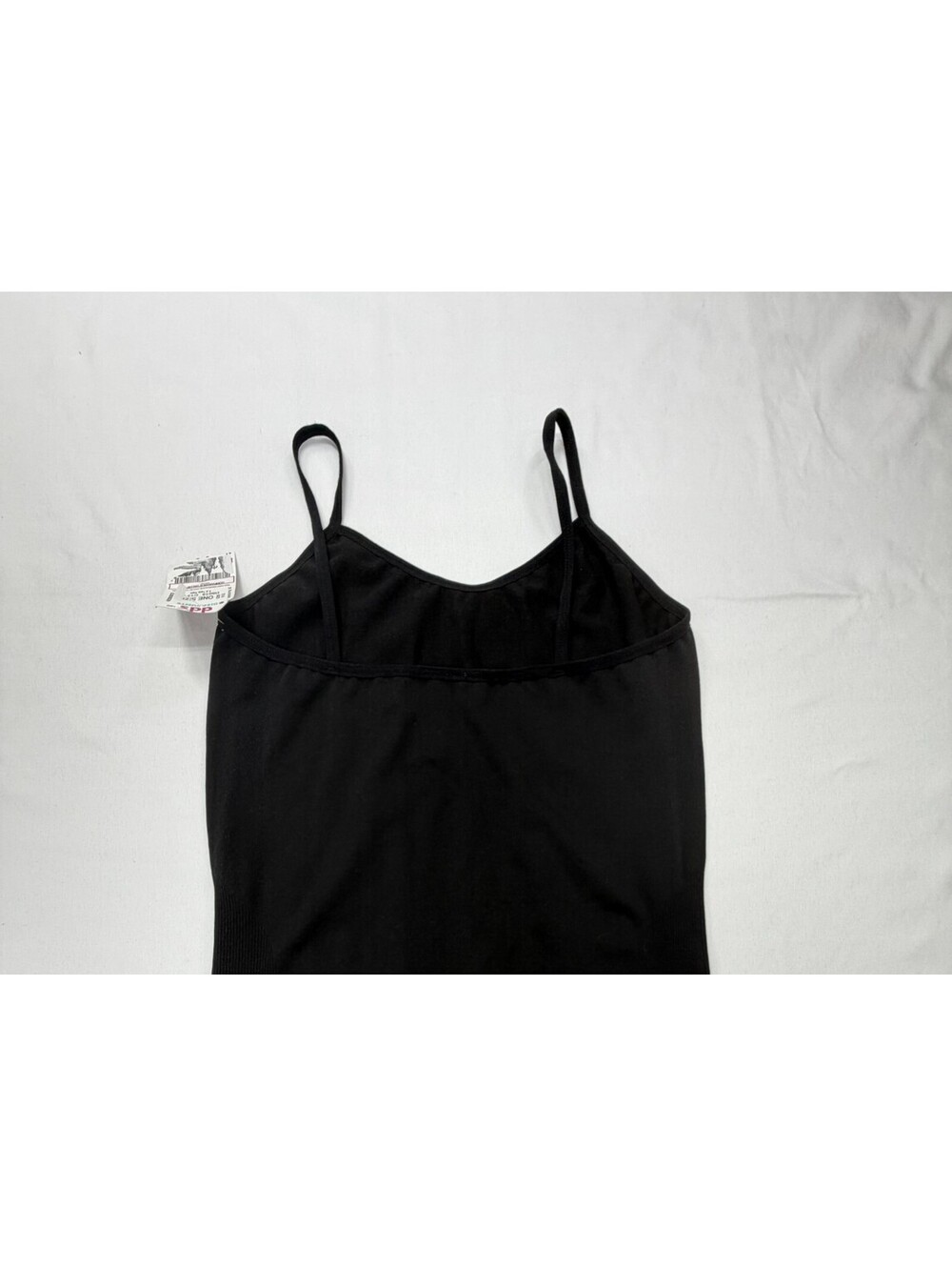 C - Mode Women's Tank Top T1006 Pullover Spaghetti Strap One Size Black NWT - Picture 9 of 12